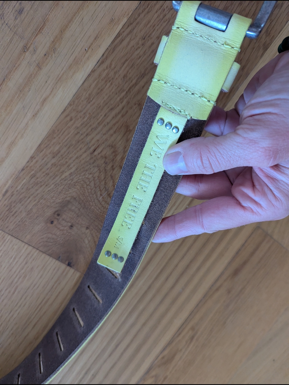 We The Free Chartreuse Belt